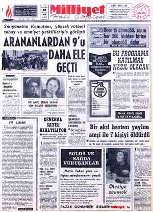 Milliyet sayfa 1