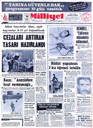  ADRES: luruosmaniye Caddesi b | No: 65 İSTANBUL 3 | | TELGRAF: MİLLİYET, İstanbül | POSTA KUTUSU: 492, İstanbul TELEFON: 21