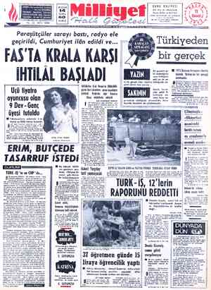  “ADRES: Nuruosminıye Caddesi | No;*65- İSTANBUL " TELGRAF: - MİLLİYET, “İstanbul /POSTA KUTUSU: 492, tanbul $ TELEFON: . 22