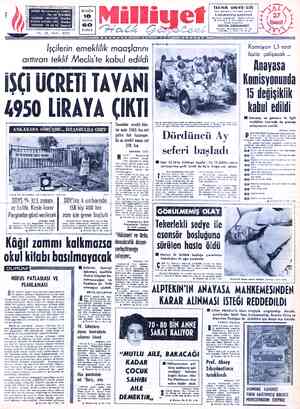  DRES: Nüruosmaniye Caddesi No: 65 İSTANBUL TELGRAF:  MİLLİYET,  İstanbul POSTA KUTUSU: 492, İstanbul TELEFON: 22 44 10...