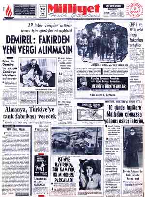 Milliyet sayfa 1