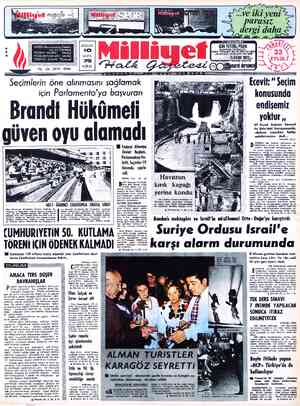  ADRES : Nuruosmaniye Caddesi No:65 İSTANBUL TELGRAF: MİLLİYET, POSTA KUTUSU:492. TELEFON: 224410 *(Santral) YIL: 23, SAYİ: