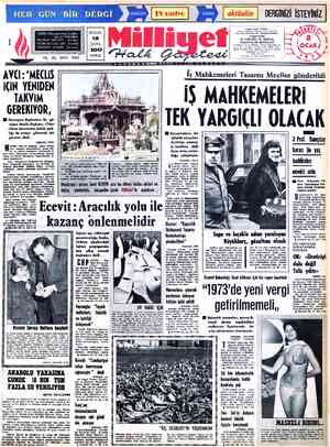 DERGİNİZİ İSTEYİNİZ ADRES : Nuruosmaniye Caddesi No : 65 İSTANBUL TELGRAF: MİLLİYET. — İstanbul POSTA KUTUSU:492  İstanbul