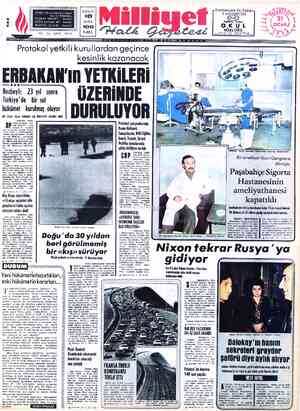  ADRES : Nuruosmaniye Caddesi BÜĞÜN No:65 İSTANBUL DN ( e | TELGRAF: MİLLİYET, — İstanbul B POSTA KUTUSU 492 İstanbul SAYFA