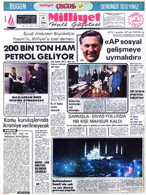  TELGRAF: MİLLİYET. POSTA KUTUSU 492 TELEFON: 224410 ADRES : Nuruosmaniye Caddesi BUGUN No: 65 İSTANBUL 12 İstanbul İstanbul