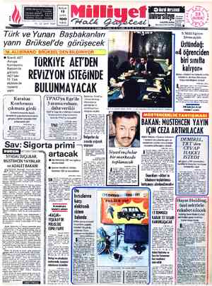  ADRES : Nuruosmaniye Caddesi BUĞUN g Murat dersanesi No:65 İSTANBUL 12 H '" TELGRAF: MİLLİYET. — İstanbul ö POSTA KUTUSU 492