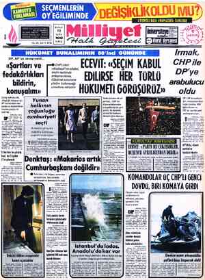  SEÇMENLERIN -OYEĞİLİMİNDE ADRES : Nuruosmaniye Caddesi No: 65 İSTANBUL TELGRAF: MİLLİYET. — İstanbul POSTA KUTUSU 492...