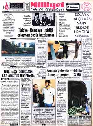  ADRES : Nuruosmaniye Caddesi No: 65 İSTANBUL TELGRAF: MİLLİYET, — İstanbul POSTA KUTUSU 492 İstanbul TELEFON: 224410...