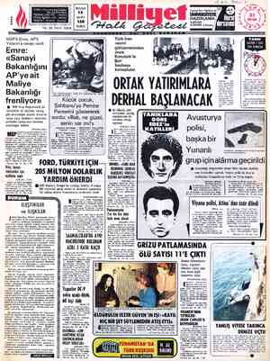  ADRES : Nuruosmaniye Caddesi No: 65, İSTANBUL TELGRAF: MİLLİYET. — İstanbul POSTA KUTUSU:492  İstanbul TELEFON: 224410 -...