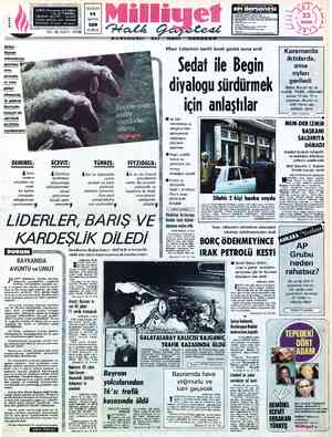  “ADRES : Nuruosmaniye Caddesi BUGÜN No:65 İSTANBUL 14 TELGRAF: MİLLİYET, — İstanbul î POSTA KUTUSU:492 İstanbul SAYFA...