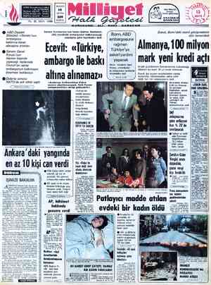 Milliyet sayfa 1