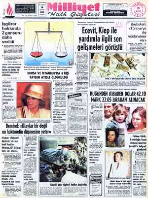 Milliyet sayfa 1