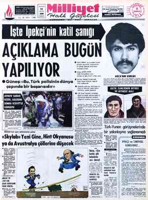  ADRES : Nuruosmaniye Caddesi BÜGÜN No:65 İSTANBUL 14 TELGRAF: MİLLİYET. — İstanbul POSTA KUTUSU:492 - İstanbul SAYFA TELEFON: