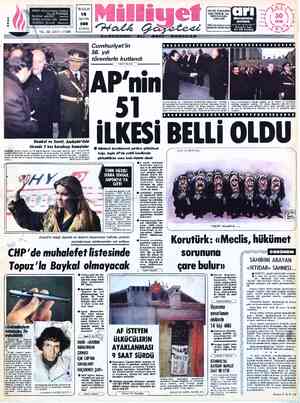  ADRES : Nuruosmaniye Caddesi No: 65 İSTANBUL TELGRAF: MİLLİYET. — İstanbul POSTA KUTUSU:492 - İstanbul TELEFÖN: 224410...