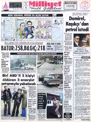  ? - BUGÜN ADRES : Nuruosmaniye Caddesi CRAF mayCa ISTİANBUL 12 TELGRAÂF: MİLLİYET. — İstanbul POSTA KUTUSU:492 . İstanbul...