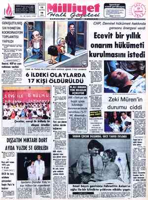  BUGÜN ADRES : Nuruosmaniye Caddesi İ No:65 İSTANBUL 12 LGRAF: MİLLİYET, — İstanbul POSTA KUTUSU 492 İstanbul SAYFA TELEFON.