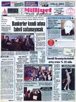  EKİMİZİ CUMA GÜNÜ İSTEMEYİ UNUTMAYINIZ ADRES : Nuruosmaniye Caddesi No:65 İSTANBUL TELGRAF: MİLLİYET, — İstanbul POSTA KUTUSU