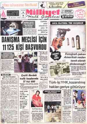 Milliyet sayfa 1