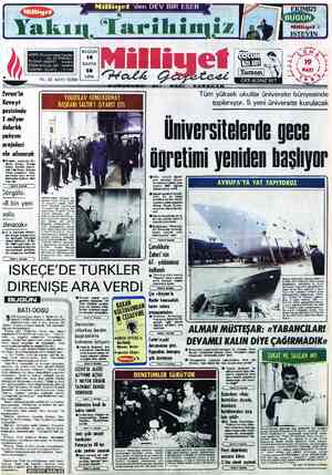  BUGÜN ADRES : Nuruosmaniye Caddesi z No: 65 İSTANBUL ı. LGRAF : MİLLİYET, İstanbul AUÜ — | SAYFA TELEFON: 224410 (10 hat) 20