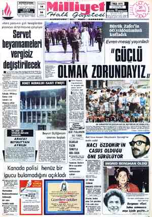  BUGÜN 14 SAYFA 20 LIRA «Kara paraynın gizli hesaplardan piyasaya aktarılmasına çalışılıyor - DErvet beyannameler VEPDISIZ...