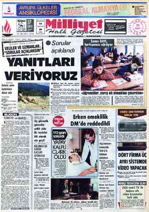  AVRUPA ÜLKELER ANSİKLOPEDİSİ BUGÜN 14 SAYFA 30 LİRA Veliler ve uzmanların haberimizin küpürü 30 bin öğrenci haziranda yine