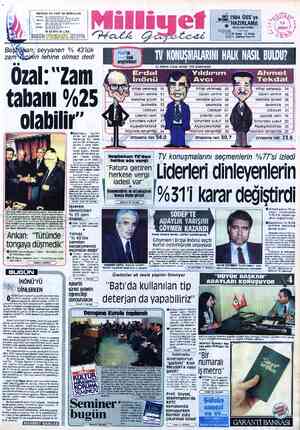 a MERKEZ VE YURT İÇİ BÜROLARI oru 3 honm” Üü G ae ni DN NC BEKLEMELLERE İ 16 SAYFA 40 LİRA A A 8 _:":"% 20 Şubat TIZCİIİ...