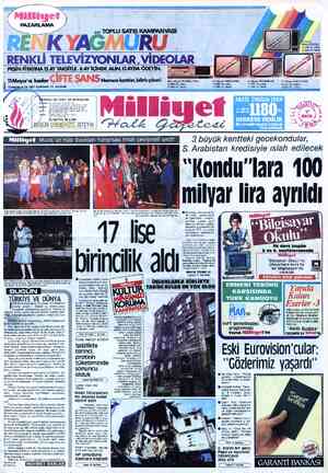  PAZARLAMA j | a TOPLU SATIŞ KAMIPANYASI RENK YAĞMURU | RENKLİ TELEVİZYONLAR, VIDEOI.AR | PEŞİN FİYATINA ısAYıAKsl'rı.E 8AY