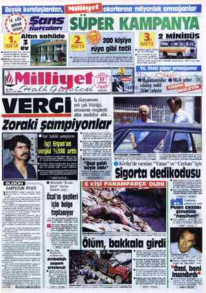  A6 yılık geXe“ k gürüyor Büyük kuruluşlardıın, okurlarıncı milyonluk armağanlar ev © Ayvalık'ta hem yaz, hem kış...