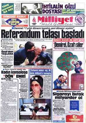 Milliyet sayfa 1