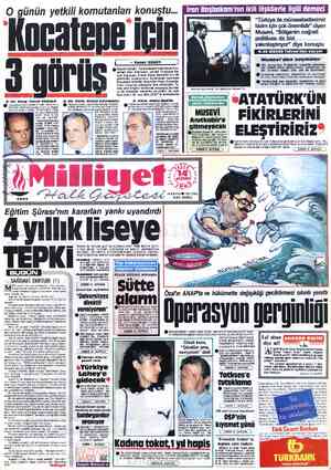 Milliyet sayfa 1