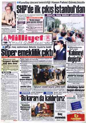 Milliyet sayfa 1