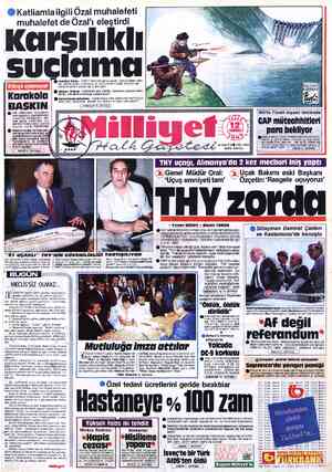 Milliyet sayfa 1
