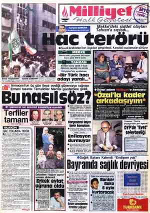 Milliyet sayfa 1