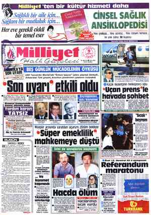 Milliyet sayfa 1