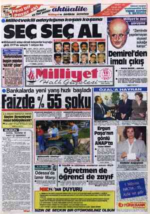Milliyet sayfa 1