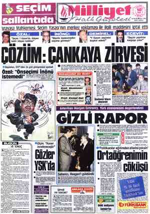  “Seçim 1 Kasım'da. İsteyen ka!ılıı is!eyen katılmaz” .Başbakan, SHP lideri ile gızlı goıuşmesını açıkladı 's I dı" Başbakan,