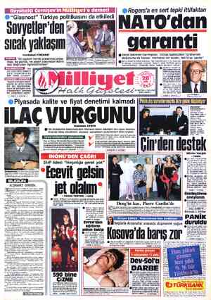  Büyükelçi Çernişe demel © Rogers'a en sert tepki ittifaktan “ NATO'dan aranti €© Genel Sekreter Carrington: "İttifak...