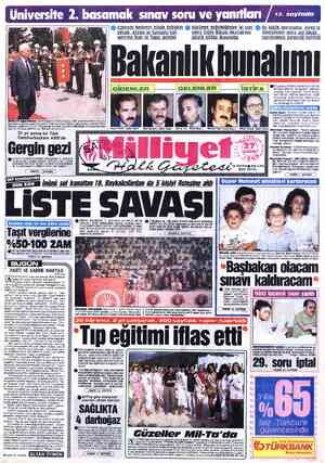 Üniversite 2. basamak sınav soru ve yanıtları © Kabinede beklenen büyük değişiklik &) Hükümet değişikliğinden iki Saat 6...
