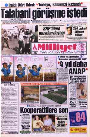  ©lraklı Kürt lideri: Talabani (  Ahmet SEVER » BrükseL — | €© 'rak Kürdistan Cephesi lideri Talabani, PKK lideri Abdullah...