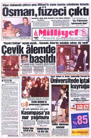  Afgan zindanında çıldıran genç Mıllıvel'ın yayını üzerine yakınlarına kavuştu sman,füzeci çıktı Almanya'da eğitim görüp,...