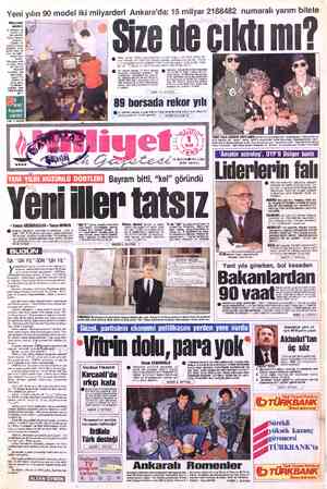 Milliyet sayfa 1