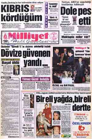 Milliyet sayfa 1