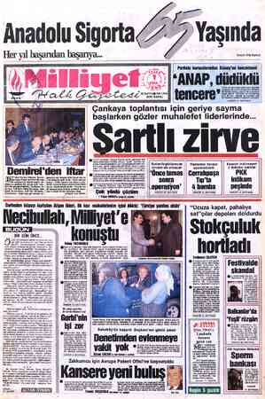 Milliyet sayfa 1