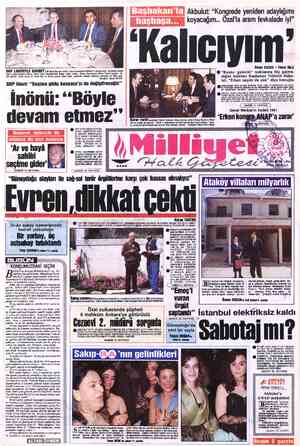 Milliyet sayfa 1