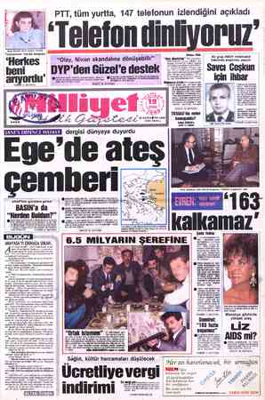  PTT, tüm yurtta, 147 telefonun izlendiğini açıkladı 'Telefon dinliyoruz 'Hande-Siyasilerin telofon yağmuru altındaydı....