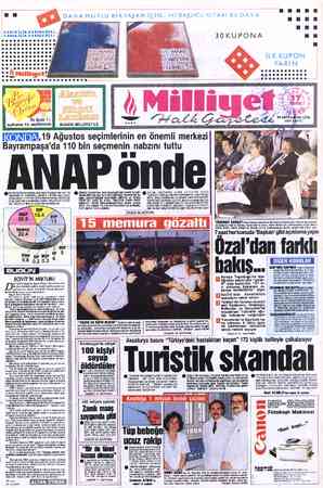 Milliyet sayfa 1