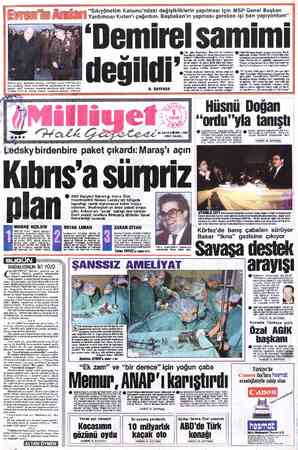  Evren'in Anılar Evren'e göre, Başbakan Demire muhalefet partisi CHP'nin yanı Sıkıyonetım Kanunu' ndakı degışıklık!erın...
