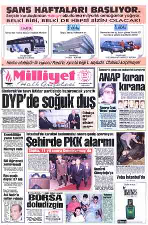  SANS HAFTALARI BAŞLIYOR. Seçkin kuruluşlardan okurlarına milyarlık armoğanlor yağıyor. BELKİ BİRİ, BELKİ DE HEPSI SİZİN...