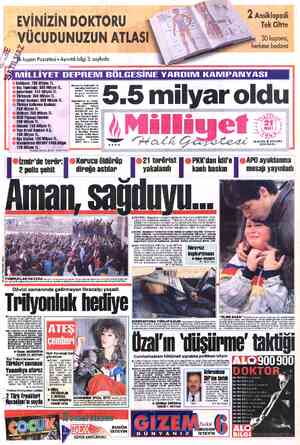 Milliyet sayfa 1