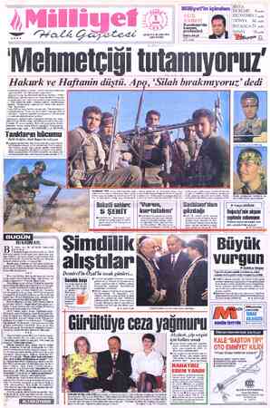 Milliyet sayfa 1